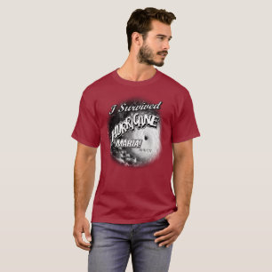 Ich überlebte den T - Shirt Hurrikan-Maria-Männe