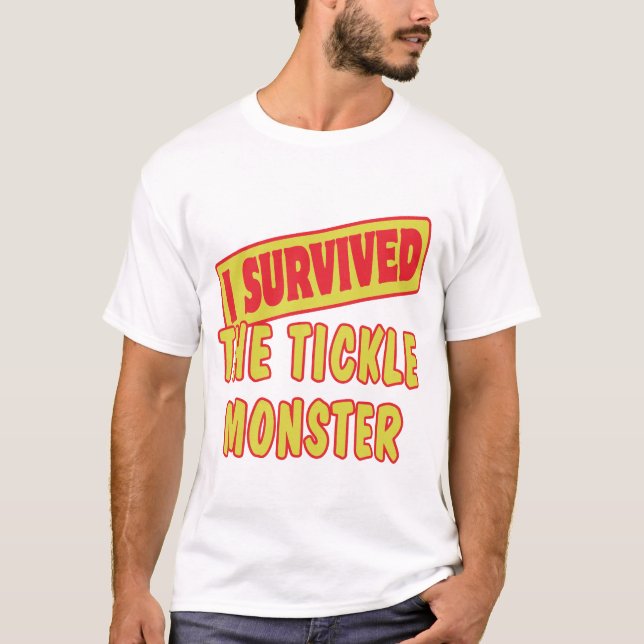 ICH ÜBERLEBTE DEN TICKELMONSTER T-Shirt (Vorderseite)