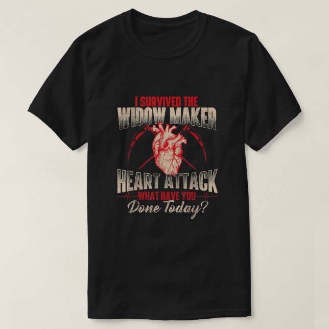 Ich überlebte den Überlebender des Widow Maker Her T-Shirt (Design vorne)
