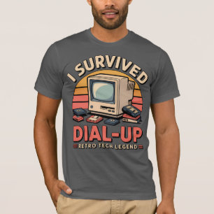 Ich überlebte DFÜ - Retro Tech Legend Shirt