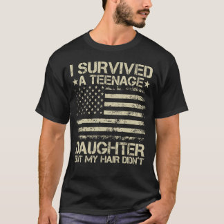 Ich überlebte die amerikanische Flagge meiner Teen T-Shirt