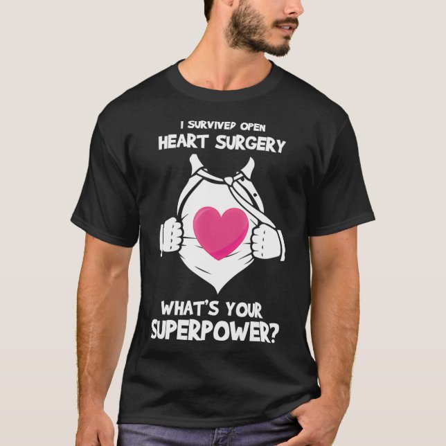 Ich überlebte die Erholung der offenen Herz-Operat T-Shirt (Vorderseite)