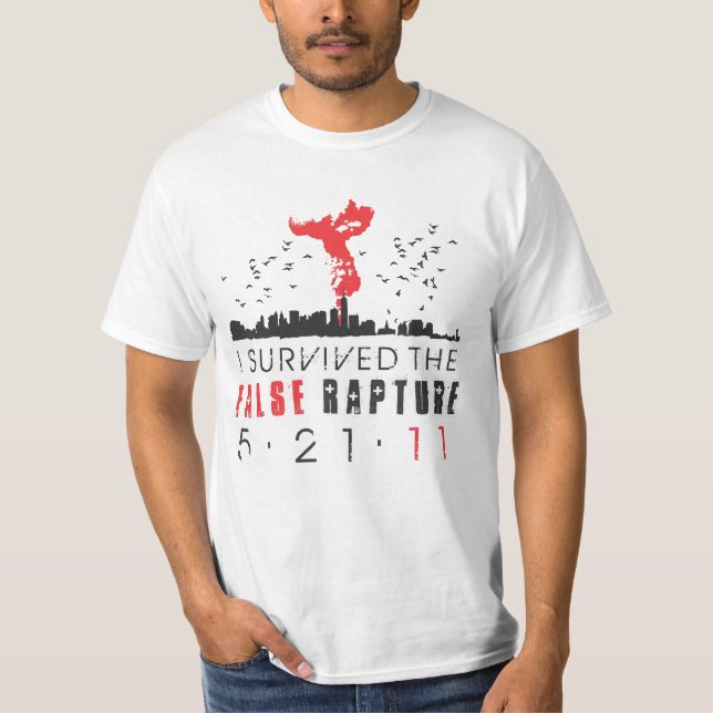 Ich überlebte die falsche Begeisterung T-Shirt (Vorderseite)