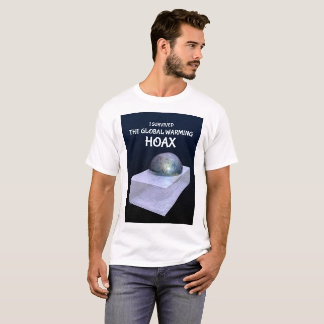 Ich überlebte die globale Erwärmung T-Shirt (Vorne ganz)