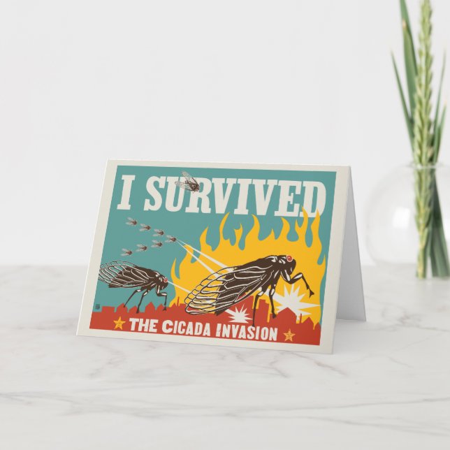 Ich überlebte die Invasion von Cicada Karte (Vorderseite)
