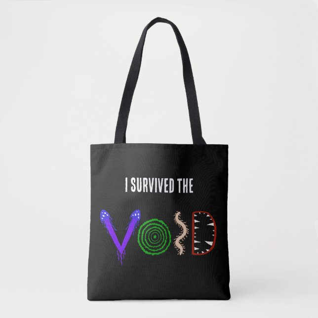 Ich überlebte die Leere  Tasche (Vorderseite)