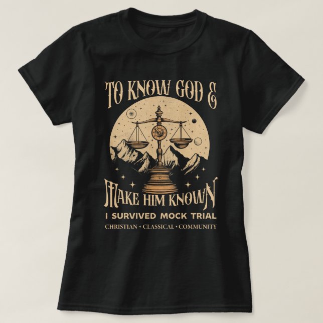 Ich überlebte die Mock Trial Challenge B Memory Ma T-Shirt (Design vorne)