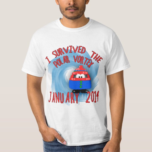Ich überlebte die POLARE TURBULENZ im Januar 2014 T-Shirt (Vorderseite)