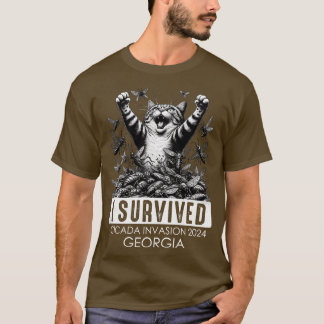 Ich überlebte die Zikaden-Invasion 2024 Georgia T-Shirt