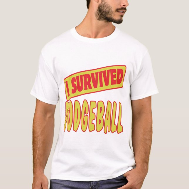 ICH ÜBERLEBTE DODGEBALL T-Shirt (Vorderseite)