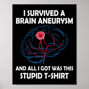 Ich überlebte ein Gehirnaneurysma und alles, was i Poster