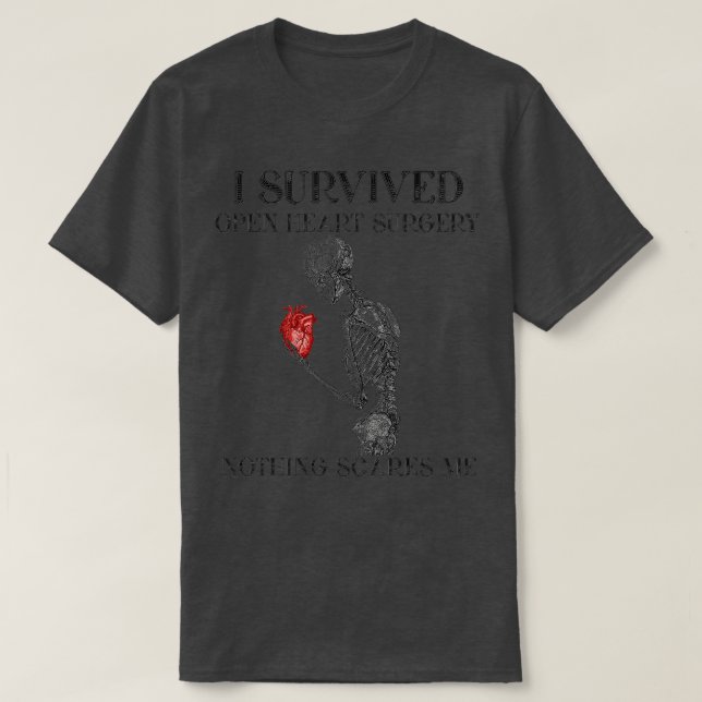 Ich überlebte ein Geschenk für Operation im offene T-Shirt (Design vorne)