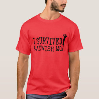 Ich überlebte eine jüdische Mamma - Jude-Spaß T-Shirt