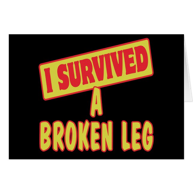 ICH ÜBERLEBTE EINEN BROKEN LEG (Vorderseite (Horizontal))