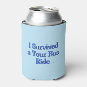 Ich überlebte einen Tour Bus Ride blau kann kühler Dosenkühler