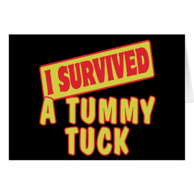 ICH ÜBERLEBTE EINEN TUMMY TUCK (Vorderseite (Horizontal))