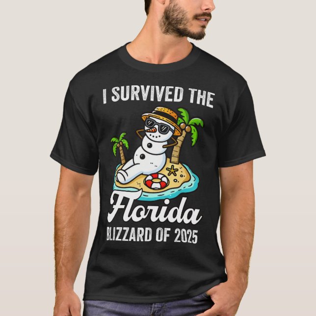 Ich überlebte Florida Blizzard 2025 T-Shirt (Vorderseite)