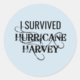 Ich überlebte Hurrikan Harvey Runder Aufkleber
