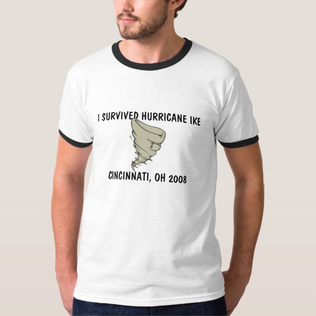 ICH ÜBERLEBTE HURRIKAN IKE T-Shirt (Vorderseite)