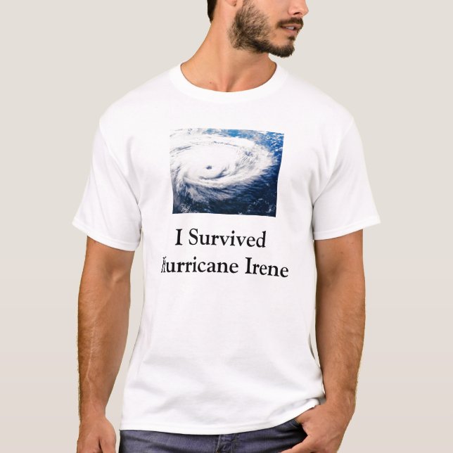 Ich überlebte Hurrikan Irene T-Shirt (Vorderseite)