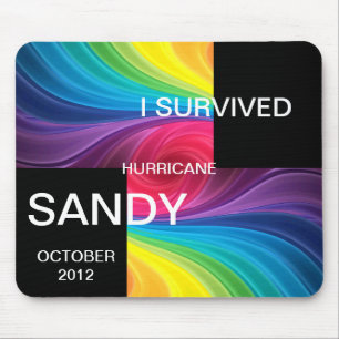 ICH ÜBERLEBTE HURRIKAN SANDY 2012 MOUSEPAD