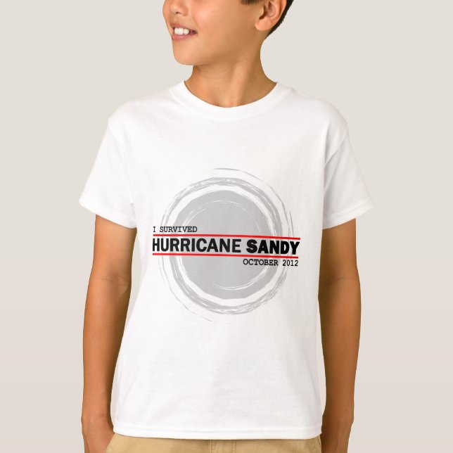 Ich überlebte Hurrikan Sandy T-Shirt (Vorderseite)