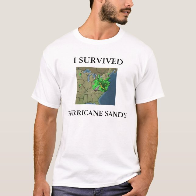 ICH ÜBERLEBTE HURRIKAN SANDY T-Shirt (Vorderseite)