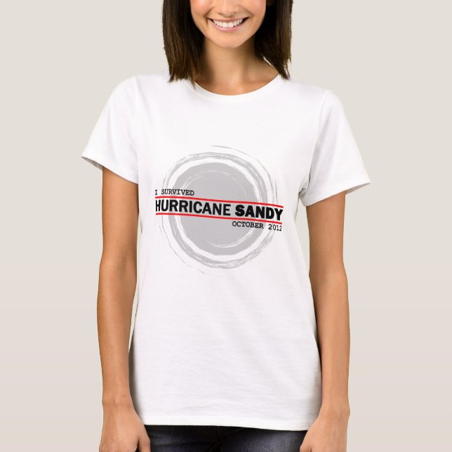 Ich überlebte Hurrikan Sandy T-Shirt (Vorderseite)