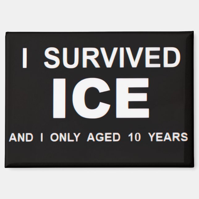 Ich überlebte ICE  Magnet (Vorderseite)