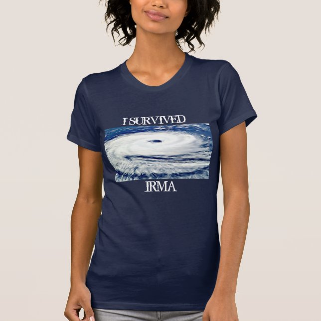ICH ÜBERLEBTE IRMA HURRICANE SHIRT (Vorderseite)