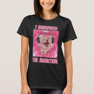 Ich überlebte Katzenmuschelfrauen T-Shirt