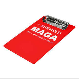 Ich überlebte MAGA Mini Klemmbrett