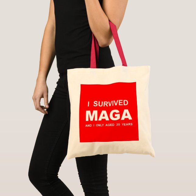Ich überlebte MAGA Tragetasche (Vorderseite (Produkt))