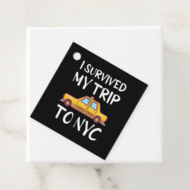 Ich überlebte meine Reise zum NYC Geschenkanhänger (Beispiel)