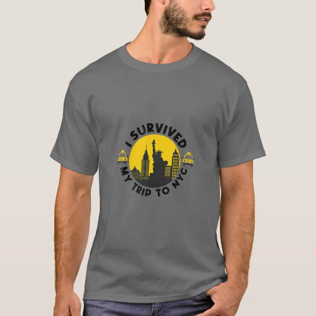 Ich überlebte meine Reise zum NYC T-Shirt (Vorderseite)