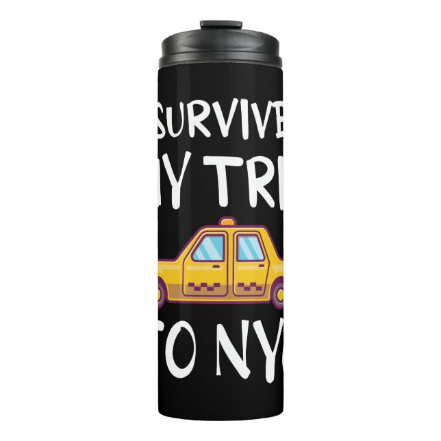 Ich überlebte meine Reise zum NYC Thermosbecher (Vorderseite)