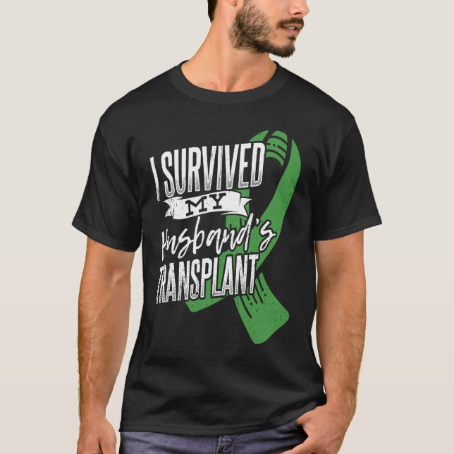 Ich überlebte meinen Mann Organspender T-Shirt (Vorderseite)