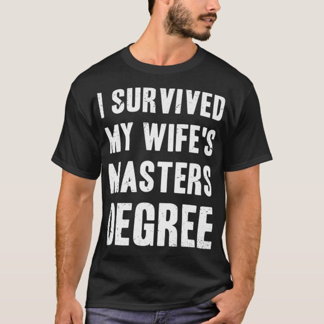 Ich überlebte meinen Meisterabschluss bei der Frau T-Shirt (Vorderseite)