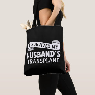 Ich überlebte meinen Transplantatempfänger Ribbon Tasche