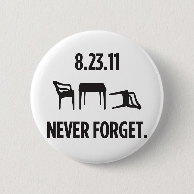 Ich überlebte Ostküsten-Erdbeben Button (Vorderseite)