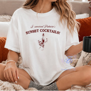 Ich überlebte Patricias Sunset Cocktails Lustiger  Tri-Blend Shirt