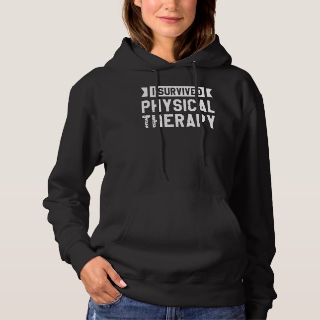 Ich überlebte Physiotherapeut Hoodie (Vorderseite)