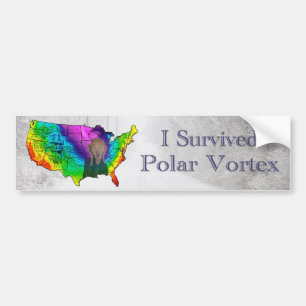 Ich überlebte Polar Vortex Autoaufkleber