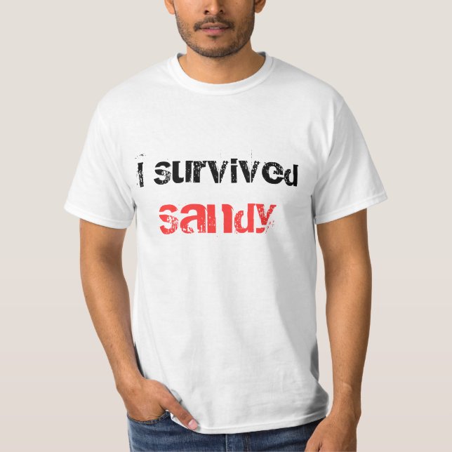 Ich überlebte Sandy-T - Shirt (Vorderseite)