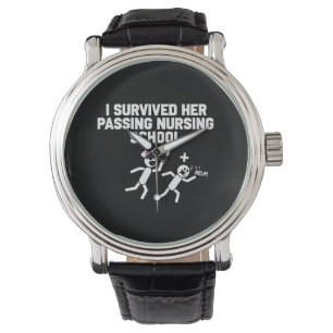 Ich überlebte sie bei der Krankenschwester der Kra Armbanduhr