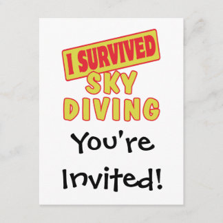ICH ÜBERLEBTE SKYDIVING EINLADUNG