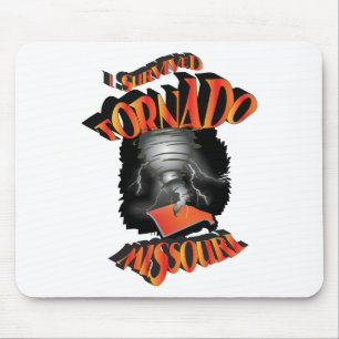 Ich überlebte Tornado Missouri Mousepad