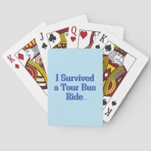 Ich überlebte Tour Bus Ride Blue Poker Spielkarten