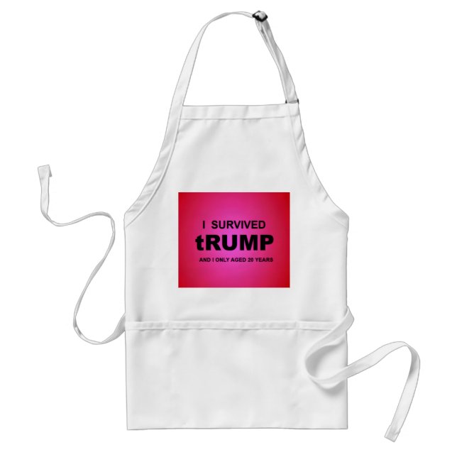 Ich überlebte tRUMP Schürze (Vorne)