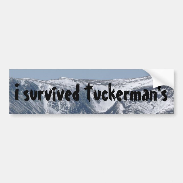 Ich überlebte Tuckermans Autoaufkleber (Vorne)